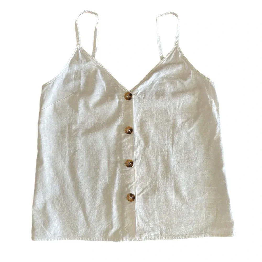 TOPSHOP Button Front Camisole Tank - Picture 2 of 8